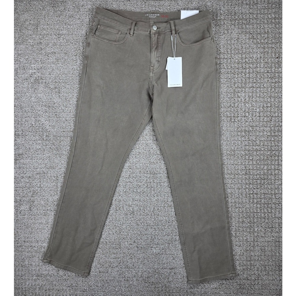7 Diamonds Generation 5-Pocket Pant Khaki Brown 36x32 NWT Mens